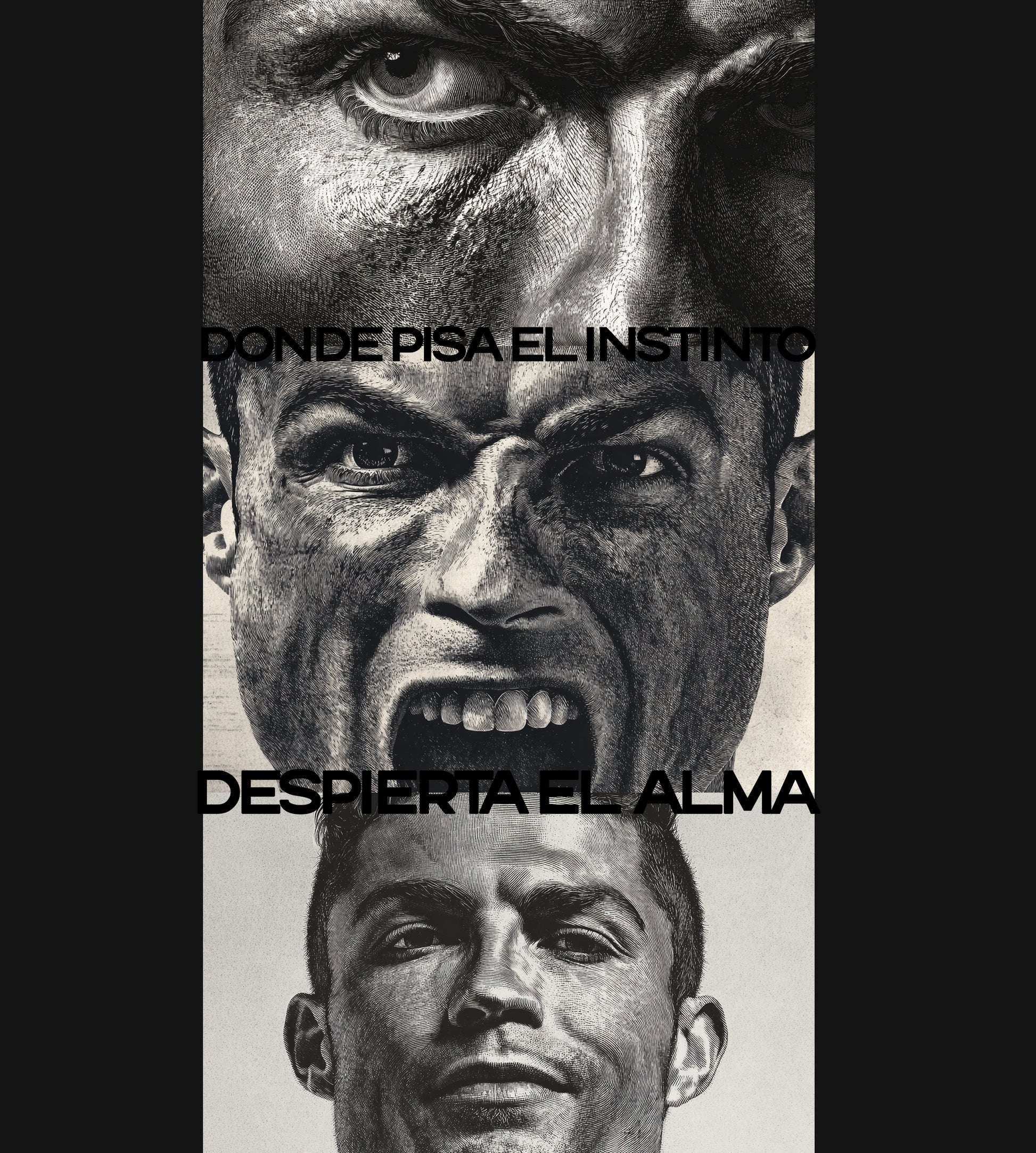 CR7 Xilographic